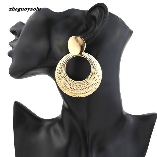 2019 new personality simple fashion wild earrings geometric round big earrings women's wedding jewelry wholesale vintage jewelry, Silver
2019 new personality simple fashion wild earrings geometric round big earrings women's wedding jewelry wholesale vintage jewelry, Silver