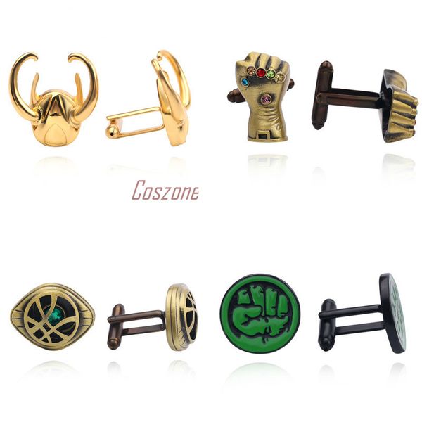 iron man captain cosplay cufflink alloy sleeve button rocky thanos hulk cuff link accessories gift, Silver;golden
iron man captain cosplay cufflink alloy sleeve button rocky thanos hulk cuff link accessories gift, Silver;golden
