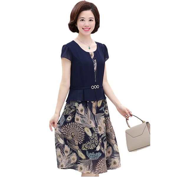 middle-aged mum costume summer dress 2019 new print elegant fake two-piece chiffon dress slim plus size 5xl women 190, Black;gray
middle-aged mum costume summer dress 2019 new print elegant fake two-piece chiffon dress slim plus size 5xl women 190, Black;gray