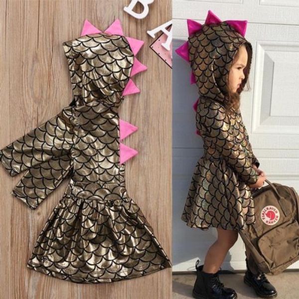 christmas toddler baby girls kids hooded dinosaur fish scales dress cosplay clothes outfits, Red;yellow
christmas toddler baby girls kids hooded dinosaur fish scales dress cosplay clothes outfits, Red;yellow