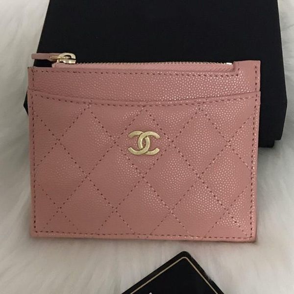 new women's classic card holder grained calfskin gold-tone metal luxury designer bag women's business card holder fashion casual t, Brown;gray
new women's classic card holder grained calfskin gold-tone metal luxury designer bag women's business card holder fashion casual t, Brown;gray