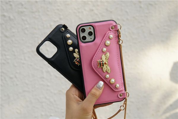 luxury for iphone 11 pro max phone case designer leather case for iphone x 8/7 plus xs xr xs max kickstand card bee chain protective cover
luxury for iphone 11 pro max phone case designer leather case for iphone x 8/7 plus xs xr xs max kickstand card bee chain protective cover