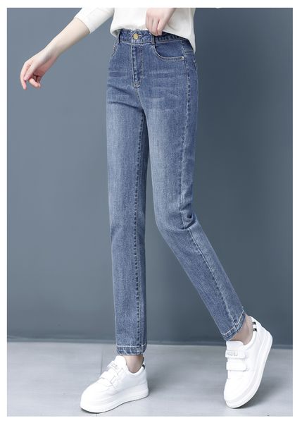 deep blue new high waist joker trousers spring the spring and autumn period and the cultivate one's morality show thin foot straight
deep blue new high waist joker trousers spring the spring and autumn period and the cultivate one's morality show thin foot straight