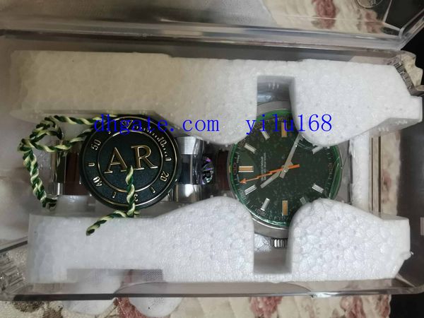 2020 men's 904l steel watches mens automatic watch men 2836 black blue green crystal glass eta 116400 watches ar factory wristwatches, Slivery;brown
2020 men's 904l steel watches mens automatic watch men 2836 black blue green crystal glass eta 116400 watches ar factory wristwatches, Slivery;brown