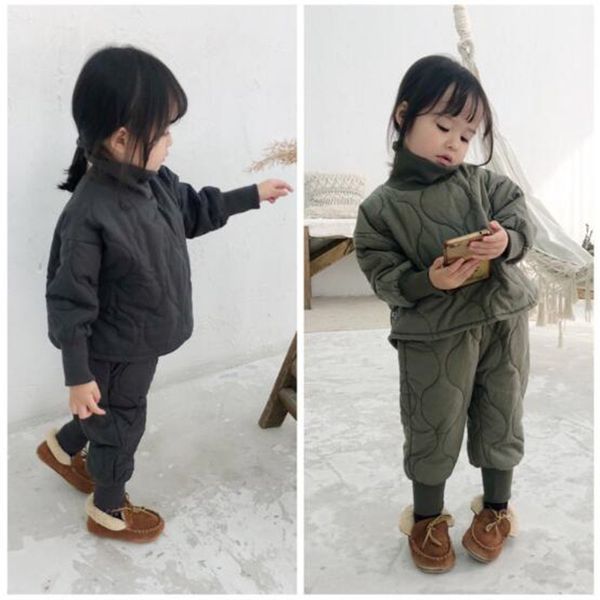 2019 winter children clothing set 2pcs baby girls tracksuit solid thick warm cotton coat+pants kids winter clothes girls jacket t200413, White
2019 winter children clothing set 2pcs baby girls tracksuit solid thick warm cotton coat+pants kids winter clothes girls jacket t200413, White