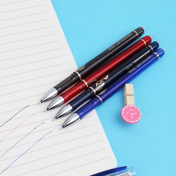 0.38mm Erasable Gel Pen With Blue Red Black Refills School Office Stationery