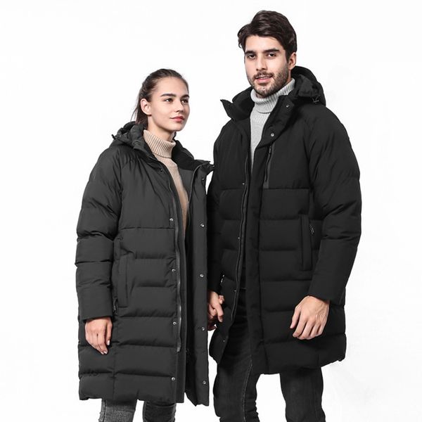 men's down & parkas the long intelligent heating cotton-padded jacket couple winter loose coat custom logo, Black
men's down & parkas the long intelligent heating cotton-padded jacket couple winter loose coat custom logo, Black