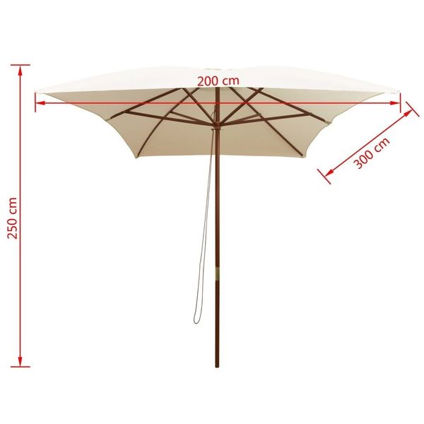 parasol 200x300 cm wooden pole cream white garden sets 
parasol 200x300 cm wooden pole cream white garden sets