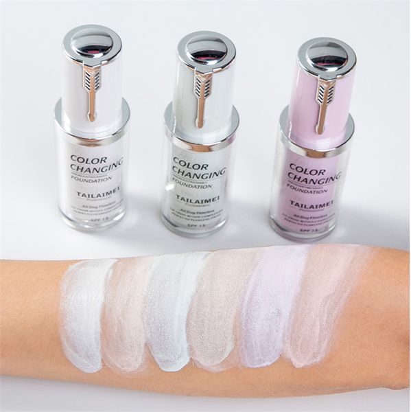 3 colors tlm temperature change color liquid foundation hydrating makeup change to your skin tone coverage base cosmetics primer
3 colors tlm temperature change color liquid foundation hydrating makeup change to your skin tone coverage base cosmetics primer