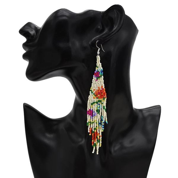 bohemian colorful seed bead drop earrings for women wedding resin beaded long tassel earrings ethnic tribal fall jewelry, Golden
bohemian colorful seed bead drop earrings for women wedding resin beaded long tassel earrings ethnic tribal fall jewelry, Golden
