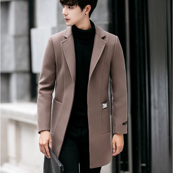 winter new arrivals men's causal windbreaker coats high-quality covered button japan style casual slim woolen overcoat men s-3xl, Black
winter new arrivals men's causal windbreaker coats high-quality covered button japan style casual slim woolen overcoat men s-3xl, Black