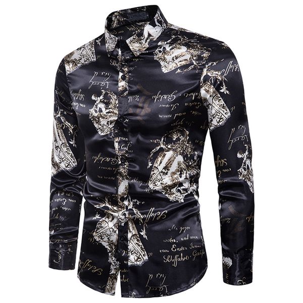 men's shirt fashion print design lapel long sleeve slim shirt male turn-collar fitness wear stylish man clothes, White;black
men's shirt fashion print design lapel long sleeve slim shirt male turn-collar fitness wear stylish man clothes, White;black