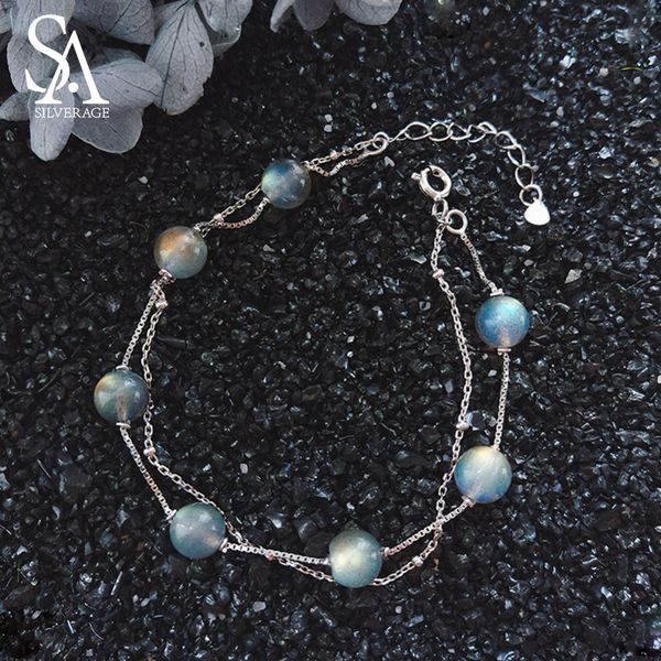 sa silverage 925 sterling silver strawberry crystal chain link bracelets bangles for woman two layer round ball wrap bracelets, Golden;silver
sa silverage 925 sterling silver strawberry crystal chain link bracelets bangles for woman two layer round ball wrap bracelets, Golden;silver