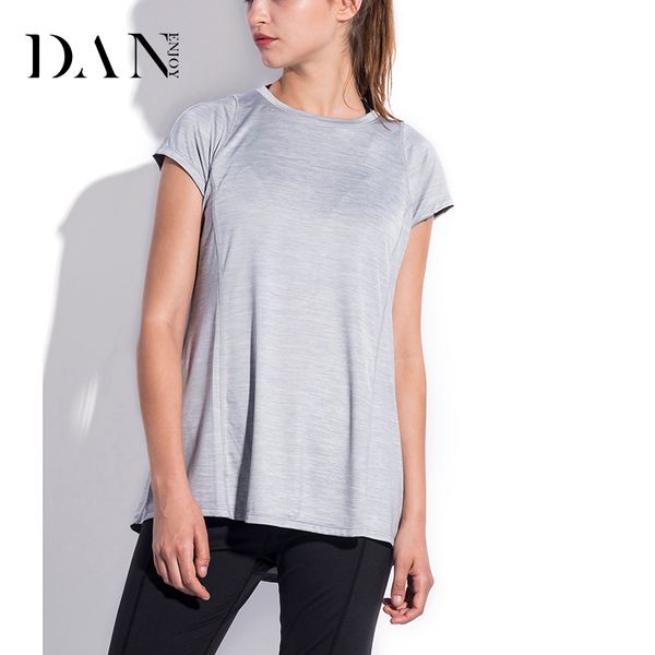 danenjoy yoga shirt sports t-shirt sportswear running woman athletic gym t shirts quick dry fit fitness clothing for women, White;red 
danenjoy yoga shirt sports t-shirt sportswear running woman athletic gym t shirts quick dry fit fitness clothing for women, White;red