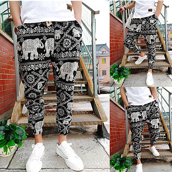 color block elephant print harem pant hip hip streetwear harajuku jogger sweatpant cotton summer sweat pant track trousers 2019, Black
color block elephant print harem pant hip hip streetwear harajuku jogger sweatpant cotton summer sweat pant track trousers 2019, Black