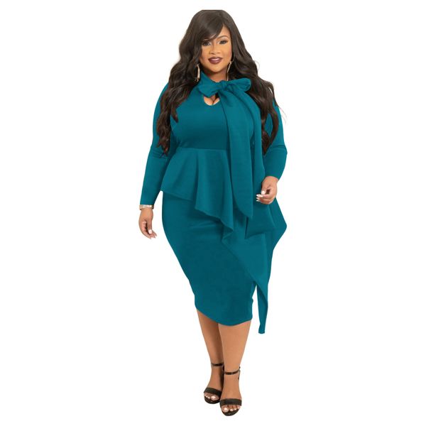 2020 autumn and winter new womens large size dress popular bow long sleeve dress women, White;black
2020 autumn and winter new womens large size dress popular bow long sleeve dress women, White;black