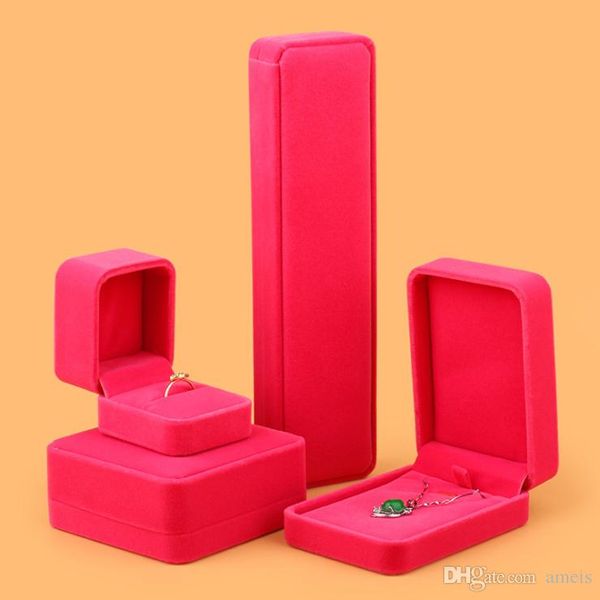 new arrival square jewelry boxes for ring pendant bracelet necklace fuchsia color velvet jewelry gift box caja weding de joyas, Black;white
new arrival square jewelry boxes for ring pendant bracelet necklace fuchsia color velvet jewelry gift box caja weding de joyas, Black;white