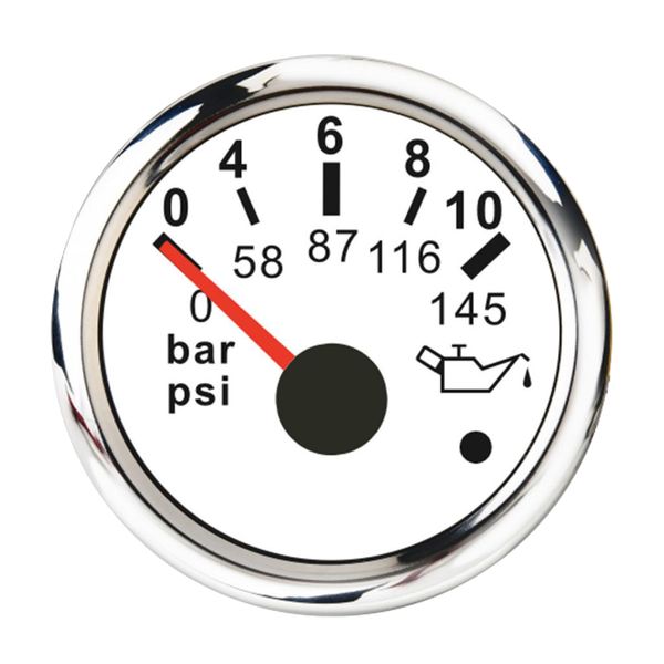 0 to 145 psi dial range scratch resistant electric oil pressure gauge, 316 stainless steel, 2
0 to 145 psi dial range scratch resistant electric oil pressure gauge, 316 stainless steel, 2