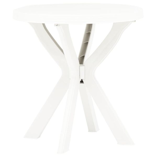 white bistro table 70 cm plastic garden sets