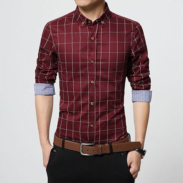 men's casual shirts autumn fashion brand men clothes slim fit long sleeve shirt plaid cotton social plus size -5xl, White;black
men's casual shirts autumn fashion brand men clothes slim fit long sleeve shirt plaid cotton social plus size -5xl, White;black