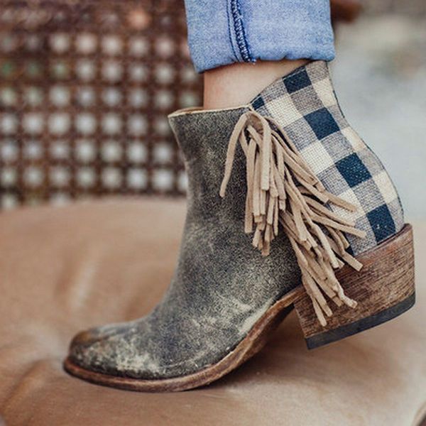 plus size 35-53 nice new women ankle boots autumn retro style lattice shoes woman med heels western female casual grey boot, Black
plus size 35-53 nice new women ankle boots autumn retro style lattice shoes woman med heels western female casual grey boot, Black