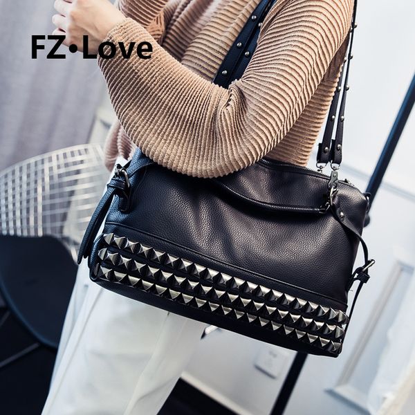 women modern punk pu leather cross body rivet handle shoulder bags hobo tote satchel handbags for lady crossbody bag purses
women modern punk pu leather cross body rivet handle shoulder bags hobo tote satchel handbags for lady crossbody bag purses