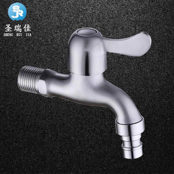 santa rui pure 304 stainless steel washing machine water tap mop pool clean single cold faucet
santa rui pure 304 stainless steel washing machine water tap mop pool clean single cold faucet