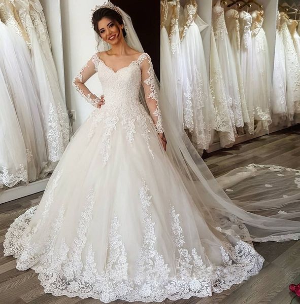 sweet off-the-shoulder ball gown wedding dresses with sleeves lace appliques sweep train country style wedding dresses bridal gowns, White
sweet off-the-shoulder ball gown wedding dresses with sleeves lace appliques sweep train country style wedding dresses bridal gowns, White
