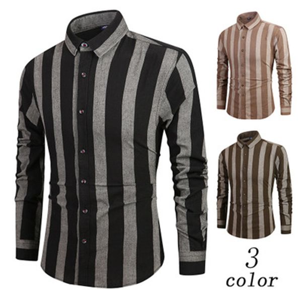 mens shirt full sleeve stripe print shirts men casual fashion turn down collar shirts spring autumn cloth 2020, White;black
mens shirt full sleeve stripe print shirts men casual fashion turn down collar shirts spring autumn cloth 2020, White;black