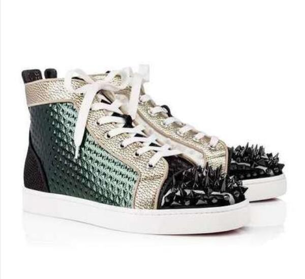 new luxury designer sneakers men women casual shoes party dress high-cut studded spikes platforms red bottom trainers shoes sneaker, Black
new luxury designer sneakers men women casual shoes party dress high-cut studded spikes platforms red bottom trainers shoes sneaker, Black