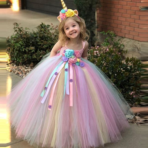 2019 girls unicorn flower tutu kids crochet tulle strap ball gown + headwear 2pcs children party costume dress y200317, Red;yellow
2019 girls unicorn flower tutu kids crochet tulle strap ball gown + headwear 2pcs children party costume dress y200317, Red;yellow