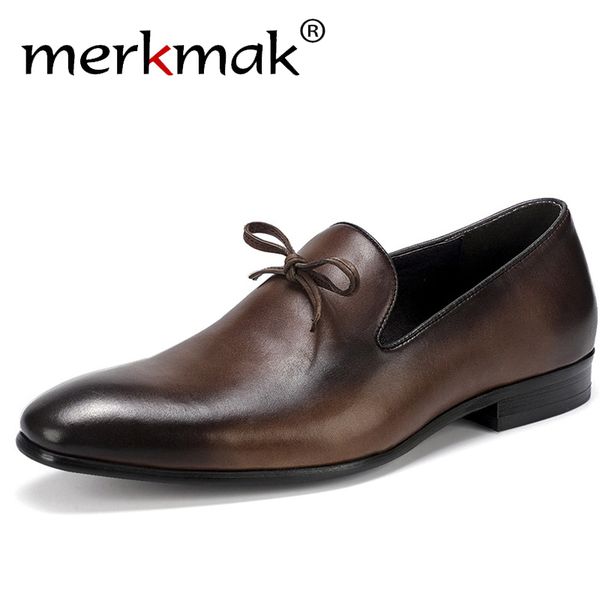 merkmak new autumn men loafers genuine leather dress shoes fashion bow-knot slip-on busniess formal shoes big size 37-46 flat, Black
merkmak new autumn men loafers genuine leather dress shoes fashion bow-knot slip-on busniess formal shoes big size 37-46 flat, Black