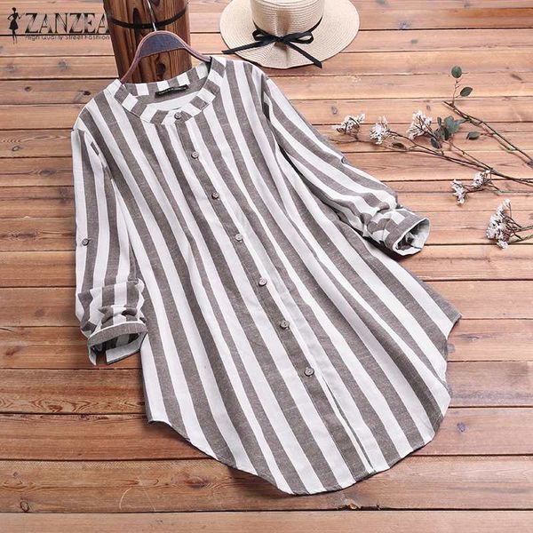 elegant stripe shirts women's spring blouse 2020 zanzea causal button down blusas female adjustable long sleeve plus size, White
elegant stripe shirts women's spring blouse 2020 zanzea causal button down blusas female adjustable long sleeve plus size, White