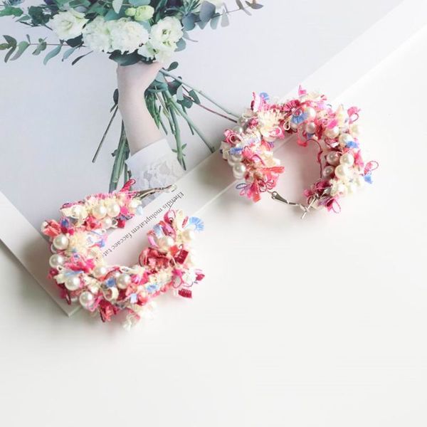 lubov korean new fashion lace wreath big circle earrings for women handmade simulated pearl statement hoop earrings 2019 new, Golden;silver
lubov korean new fashion lace wreath big circle earrings for women handmade simulated pearl statement hoop earrings 2019 new, Golden;silver