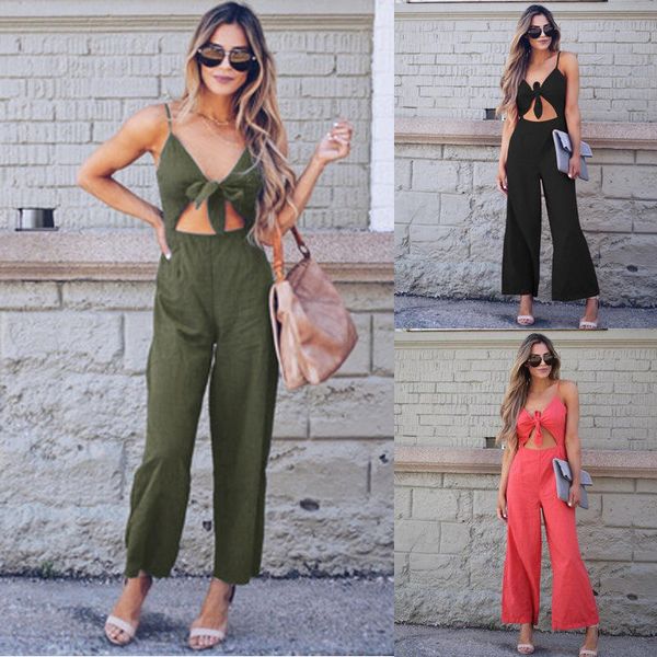 women's jumpsuits & rompers bowknot lace v neck sleeveless sling long wid leg, Black;white
women's jumpsuits & rompers bowknot lace v neck sleeveless sling long wid leg, Black;white