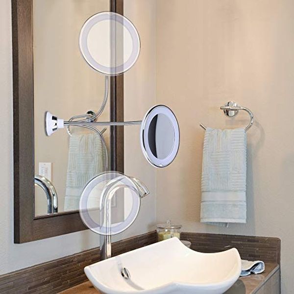 adjustable 10x magnifying bright led lighted 360 swivel makeup mirror flexible bendable gooseneck wall mounted bathroom mirror
adjustable 10x magnifying bright led lighted 360 swivel makeup mirror flexible bendable gooseneck wall mounted bathroom mirror