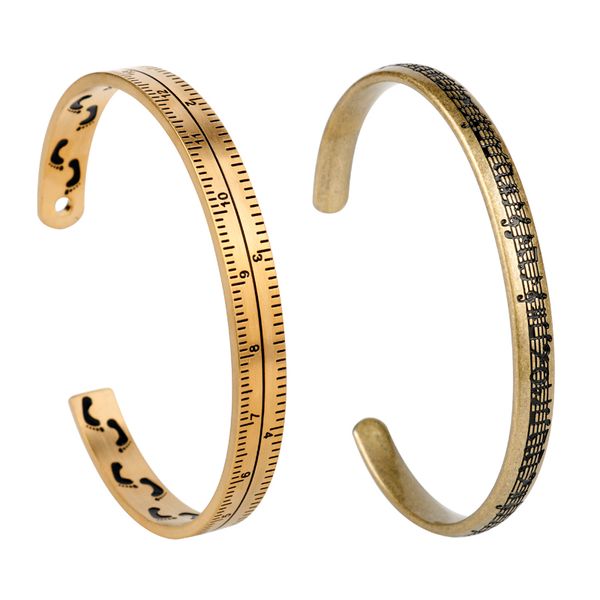 new handshake bangle footprint knowledge is power ruler scale cuff bangles musical note charm bracelets men woman creative gifts, Black
new handshake bangle footprint knowledge is power ruler scale cuff bangles musical note charm bracelets men woman creative gifts, Black