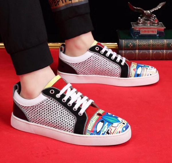 couple's low sneaker red bottom shoes women,men trainers genuine leather junior orlato lace-up spikes red sole luxury sneakers sal, Black
couple's low sneaker red bottom shoes women,men trainers genuine leather junior orlato lace-up spikes red sole luxury sneakers sal, Black