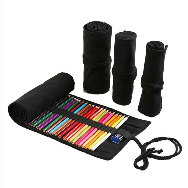 canvas school pencil case roll up pencilcase large cute black pencil box for girls boys portable pen bag stationery pouch 12/24/36/48/72hole
canvas school pencil case roll up pencilcase large cute black pencil box for girls boys portable pen bag stationery pouch 12/24/36/48/72hole