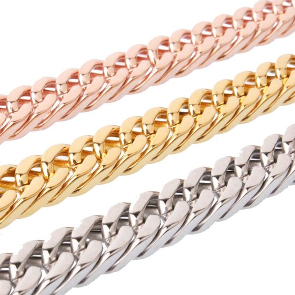 men's fashion fashion jewelry titanium stainless steel double buckle gold silver rose gold necklace 8mm60cm s0129
men's fashion fashion jewelry titanium stainless steel double buckle gold silver rose gold necklace 8mm60cm s0129