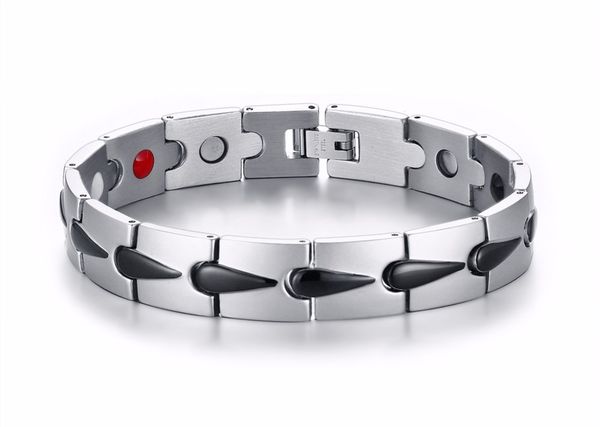 fashion jewelry women men couple bracelet stainless steel with magnetic energy bracelet bangle male female jewels, Golden;silver
fashion jewelry women men couple bracelet stainless steel with magnetic energy bracelet bangle male female jewels, Golden;silver