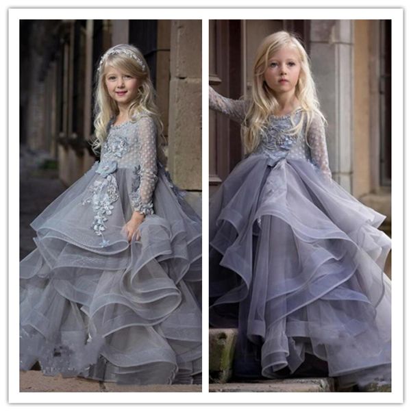 2020 lilac long sleeves flower girl dress with 3d floral appliques lace ball gowns for princess birthday party gown vestidos custom made, White;blue
2020 lilac long sleeves flower girl dress with 3d floral appliques lace ball gowns for princess birthday party gown vestidos custom made, White;blue