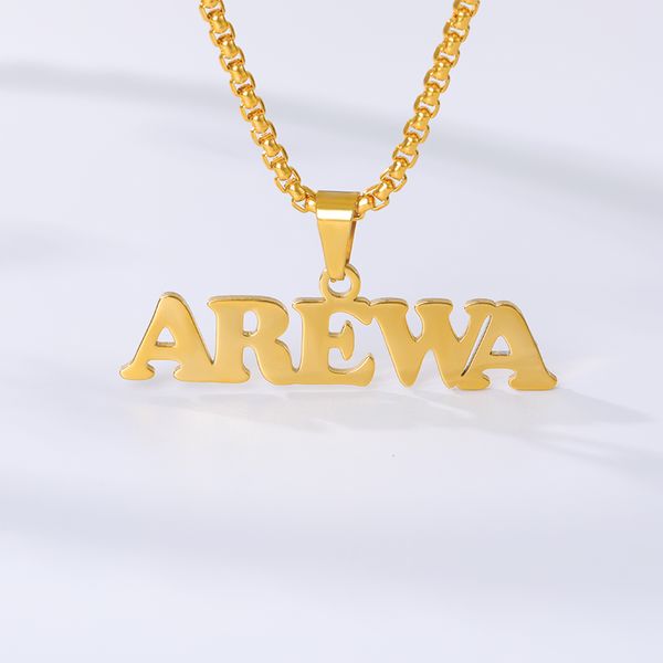 v attract stainless steel personalized custom name necklace letter gold choker necklace pendant gift women friend gift, Silver
v attract stainless steel personalized custom name necklace letter gold choker necklace pendant gift women friend gift, Silver