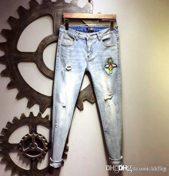 2020 new jeans luxury men designer pants men s designer jeans paint little feet locomotive mens jeans size 28-29, Blue
2020 new jeans luxury men designer pants men s designer jeans paint little feet locomotive mens jeans size 28-29, Blue