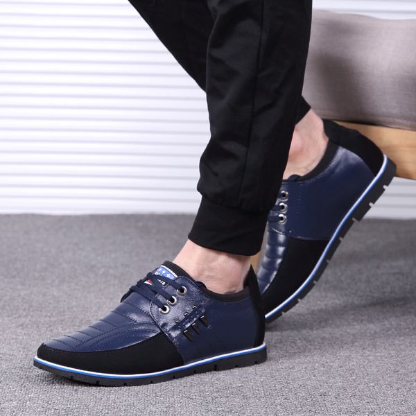 men genuine leather shoes elastic band fashion design solid tenacity comfortable men's shoes big sizes, Black
men genuine leather shoes elastic band fashion design solid tenacity comfortable men's shoes big sizes, Black