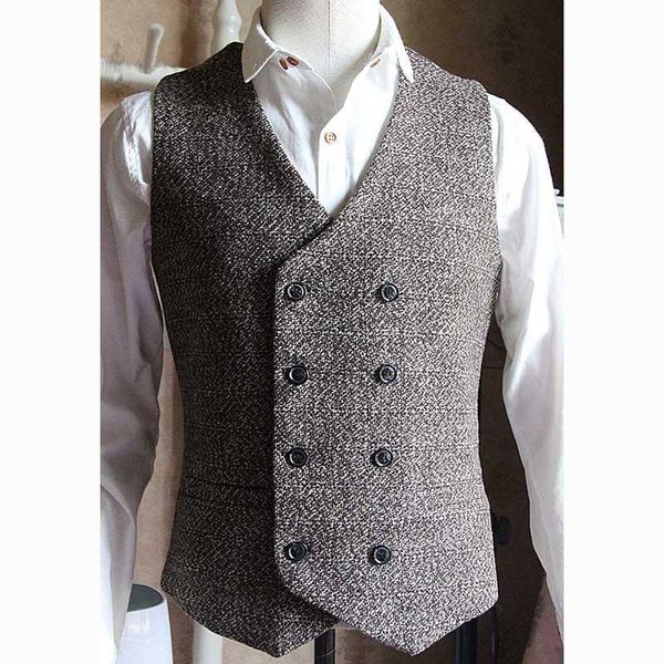 man's vest double breasted english style vintage waistcoat men formal dress wedding suit vest, Black;white
man's vest double breasted english style vintage waistcoat men formal dress wedding suit vest, Black;white