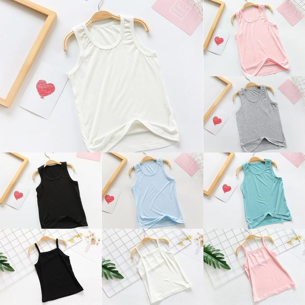 2019 children's summer thin modal sling versatile solid camisole vest color base vest for boys and girls, Blue
2019 children's summer thin modal sling versatile solid camisole vest color base vest for boys and girls, Blue