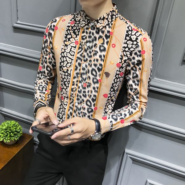 fashion 2019 men shirt autumn winter streetwear social shirt dress men long sleeve shirts night club leopard blouse homme, White;black
fashion 2019 men shirt autumn winter streetwear social shirt dress men long sleeve shirts night club leopard blouse homme, White;black