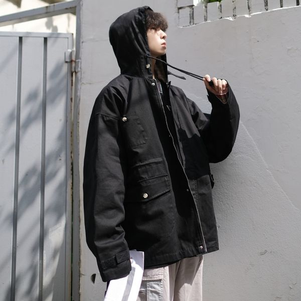 mixcubic 2020 spring korean style unique fake two design cargo jackets for men casual loose tooling jackets men,m-xxl, Black;brown
mixcubic 2020 spring korean style unique fake two design cargo jackets for men casual loose tooling jackets men,m-xxl, Black;brown