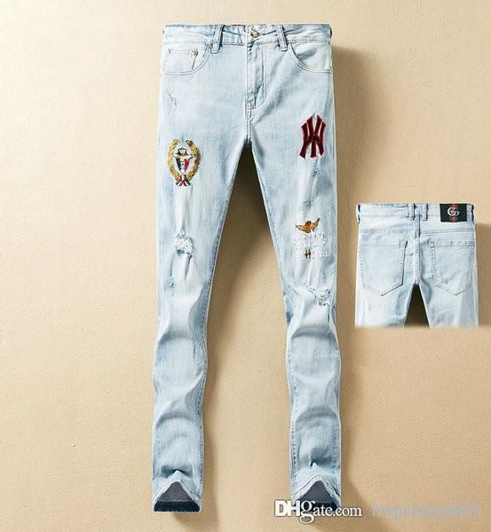 узкие джинсы проблемного ripped байкер mens роскошных джинсы slim fit motorcycle biker denim для моды мужских бегунов мужской slim fit джинс, Blue
узкие джинсы проблемного ripped байкер mens роскошных джинсы slim fit motorcycle biker denim для моды мужских бегунов мужской slim fit джинс, Blue